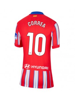 Billige Atletico Madrid Angel Correa #10 Hjemmedrakt Dame 2024-25 Kortermet